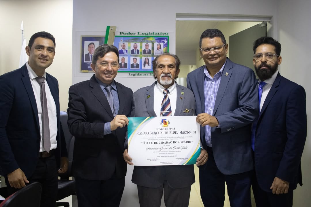Entrega do Título de Cidadão Eliseu-Martinense ao senhor Francisco Gomes da Costa Neto